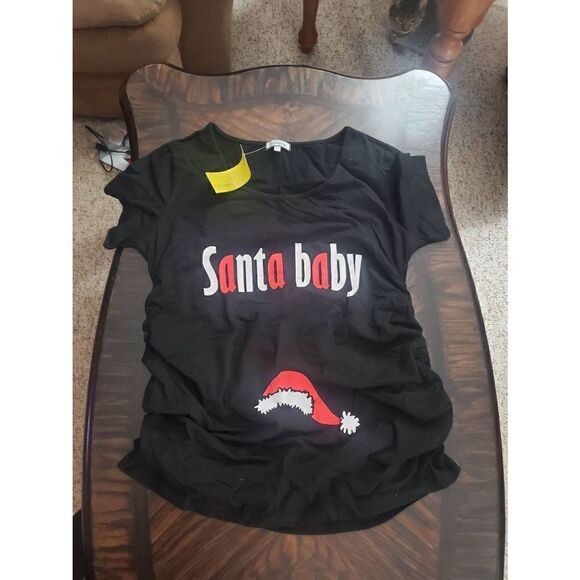 NWT GINKANA SANTA BABY MATERNITY TUNIC DRESS - Picture 2 of 4
